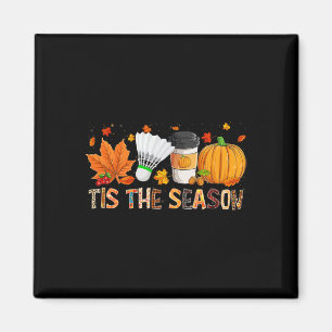 Season Leopard Pumpkin Badminton Halloween Fall Le Magnet