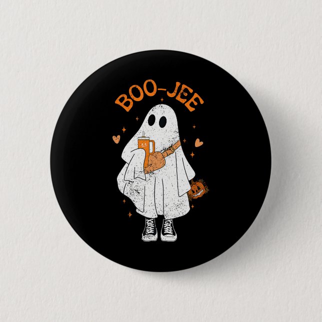 Season Niedlich Ghost Halloween Boujee Boo Jee 1 Button (Vorderseite)