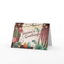 Season’s Greetings Cacti and Succulents Christmas