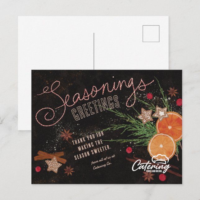 Seasonings Grußkarten Business Holiday Postkarten (Vorne/Hinten)
