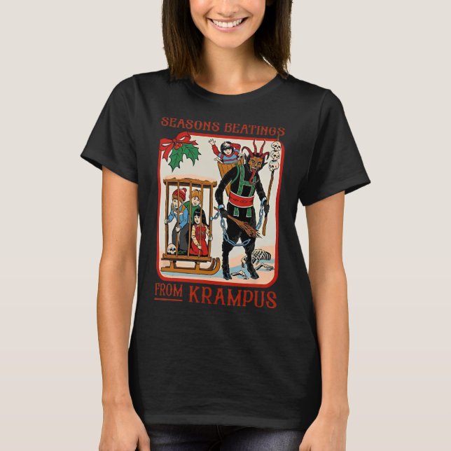 Seasons Beatings From Krampus Christmas  T-Shirt (Vorderseite)