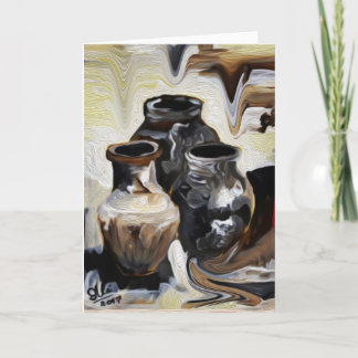 Season's Greeting Card, Collecting Dripping Color Feiertagskarte