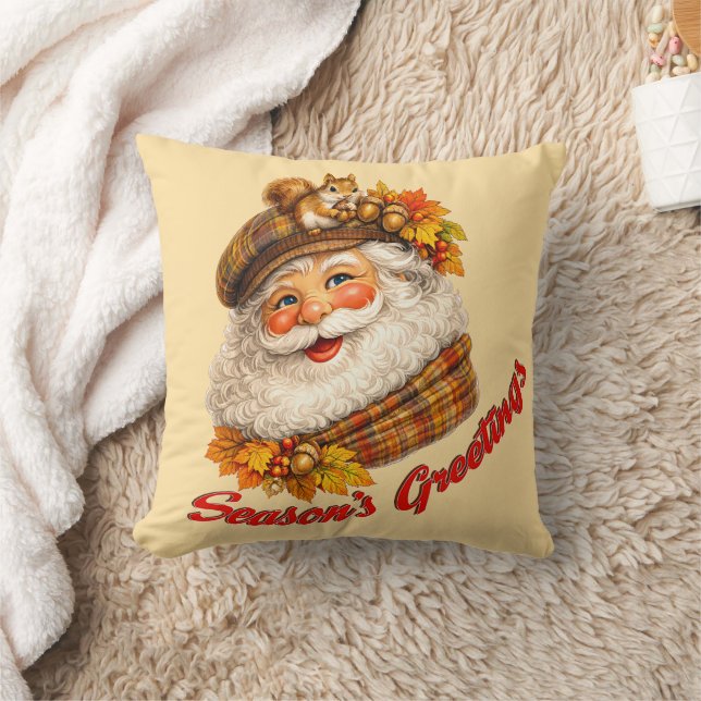 Season's Greetings - Fall Santa Kissen (Decke)