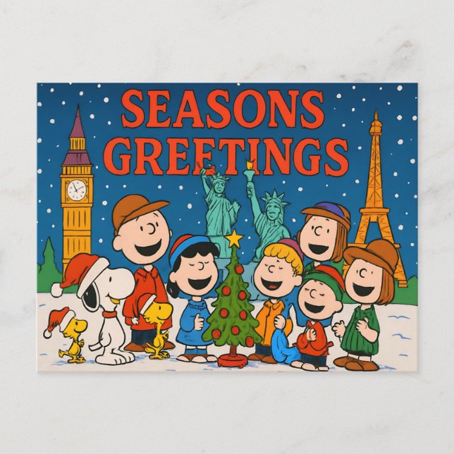 SEASON'S GREETINGS Postcard Postkarte (Vorderseite)
