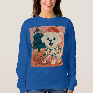 Season's Grrreetings! Funny Santa Dog Sweatshirt