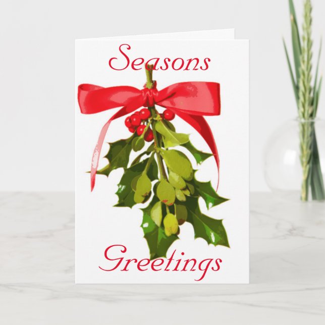 Seasons Grußwort Feiertagskarte (Vorderseite)
