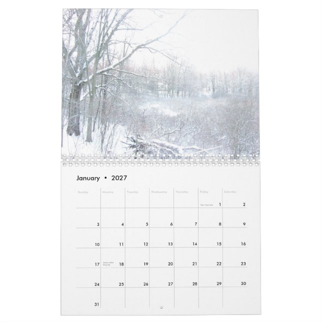 Seasons-Kalender Kalender (Jan 2027)