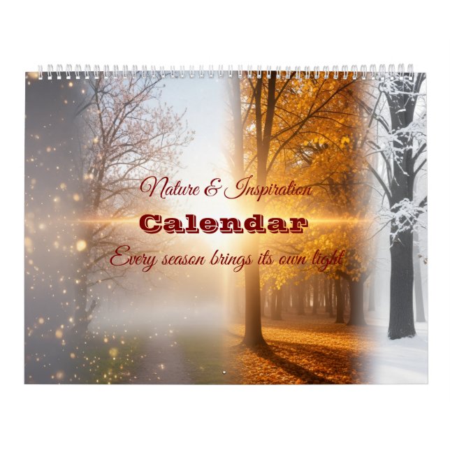 Seasons of Light – Nature & Inspiration 2025 Wall  Kalender (Titelbild)
