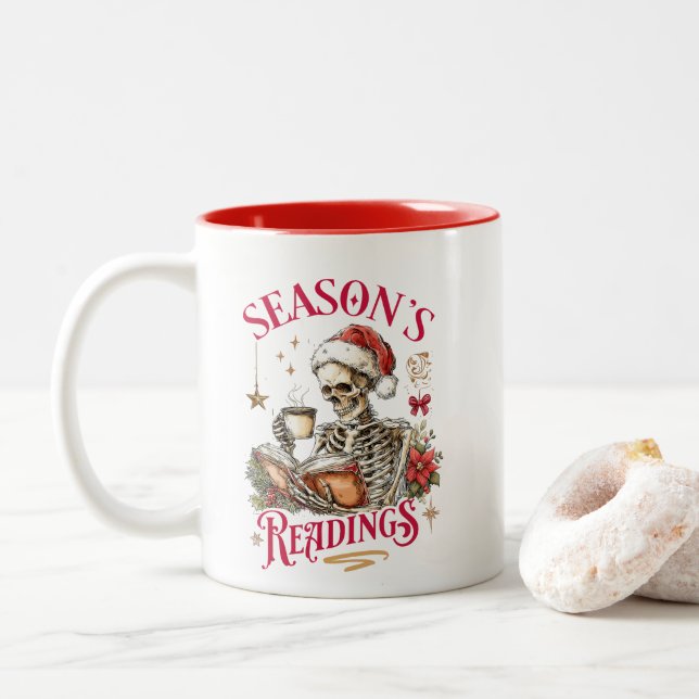 Season's Readings  Zweifarbige Tasse (Mit Donut)