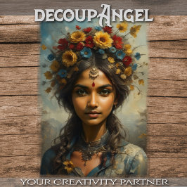 Seasons Sisters - 1 von 4 - Frühjahr - Decoupage - Seidenpapier