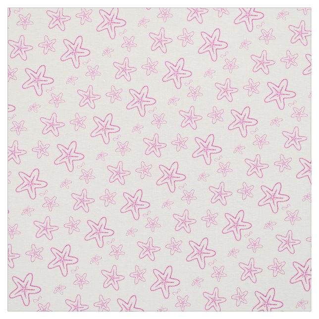 Seastar Seesterne zeichne rosa, weiße Stoffe (Muster)