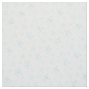 Seastar Starfish, die blaues weißes Gewebe des Stoff