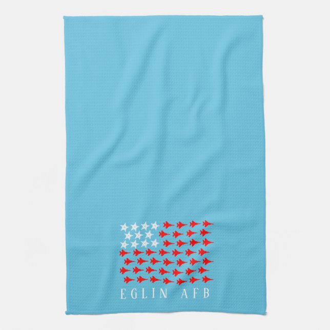 Seastars u. Streik Eagles - Eglin AFB Tuch (Vertikal)