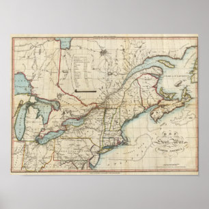 Seat of War in North America Poster