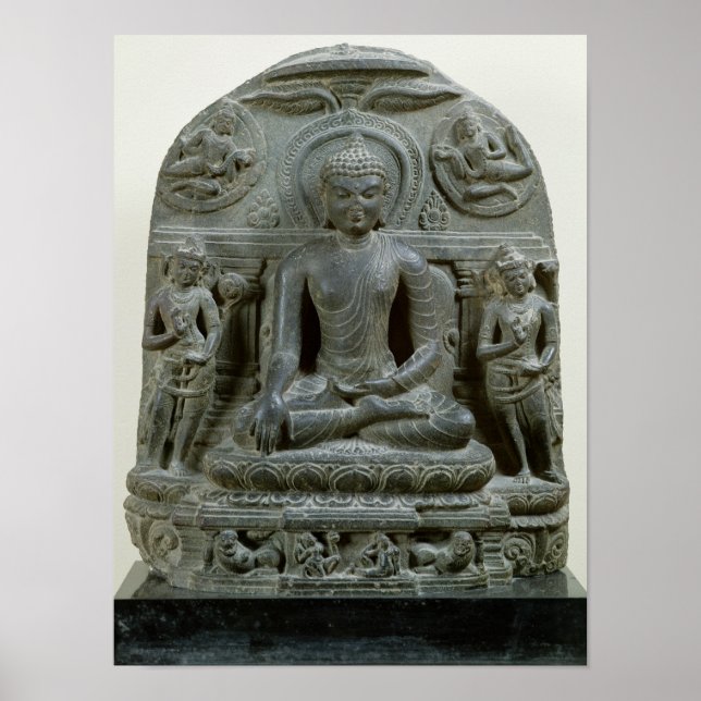 Seated Buddha in meditation Poster (Vorne)