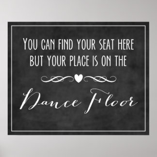 Seating Chart / Dance Floor Poster