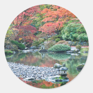 Seattle, Arboretum Japanischer Garten Runder Aufkleber
