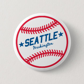 Seattle-Baseball Button