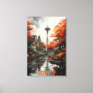 Seattle: Bewundern Sie den surrealen Charme Leinwanddruck