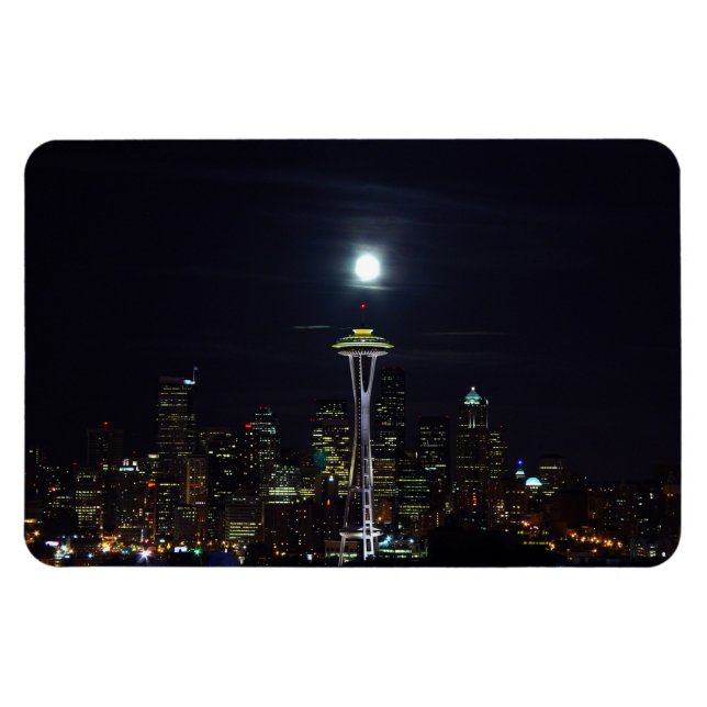 Seattle City Skyline Magnet (Horizontal)
