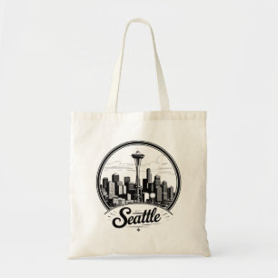 Seattle City Skyline Tragetasche