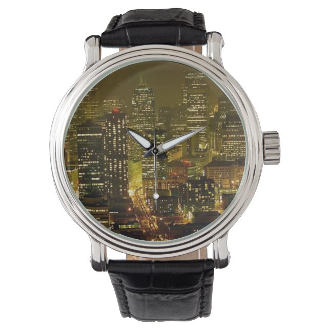 Seattle City View Armbanduhr (Vorderseite)