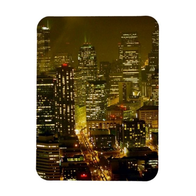 Seattle City View Magnet (Vertikal)