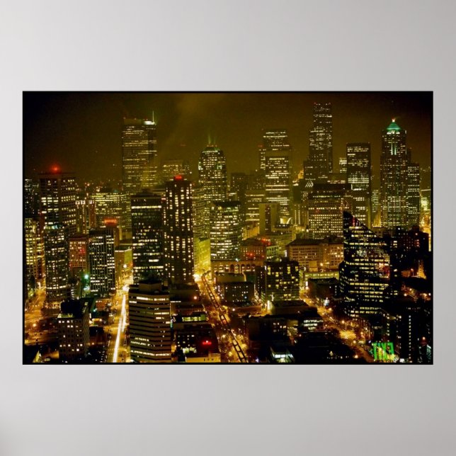 Seattle City View Poster (Vorne)