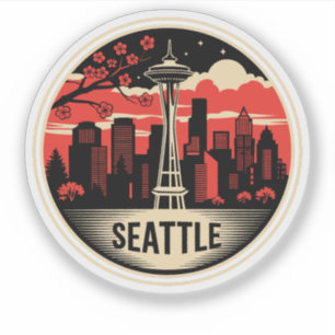 Seattle City Washington USA Aufkleber
