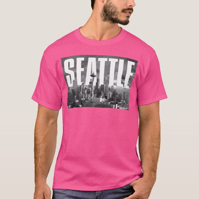 Seattle Cityscape T-Shirt (Vorderseite)