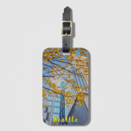 Seattle Cityscape Vibrant Autumn Gepäckanhänger