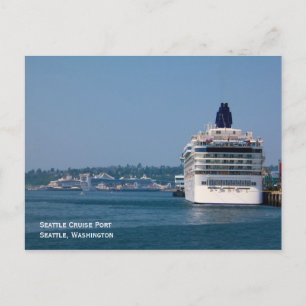 Seattle Cruise Port Postcard Postkarte
