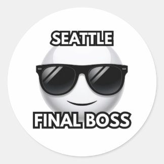 Seattle Endgegner Cool Emoji Aufkleber
