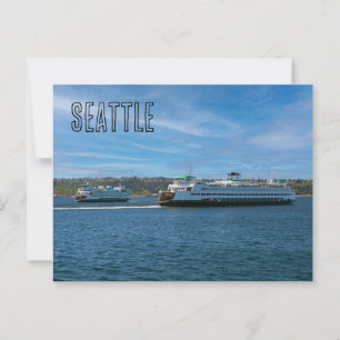 Seattle Ferries Postkarte