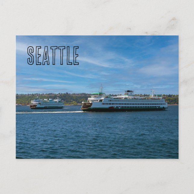 Seattle Ferries Postkarte (Vorderseite)