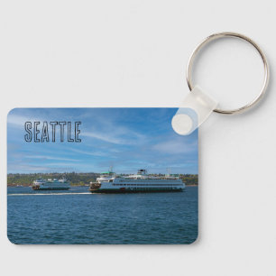 Seattle Ferries und Individuelle Name Schlüsselanhänger