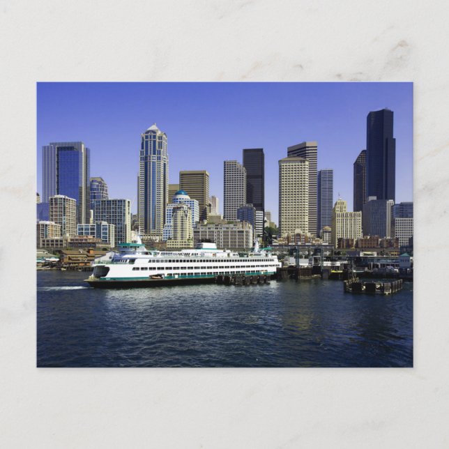 Seattle Ferry Washington Staat Postkarte (Vorderseite)