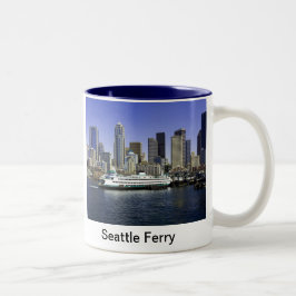 Seattle Ferry Washington Staat Zweifarbige Tasse