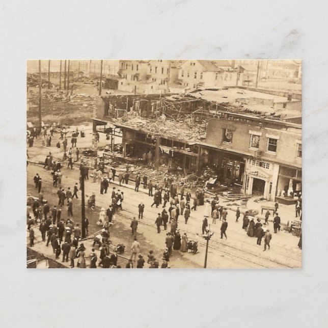 Seattle Feuer 1910 Postkarte (Vorderseite)