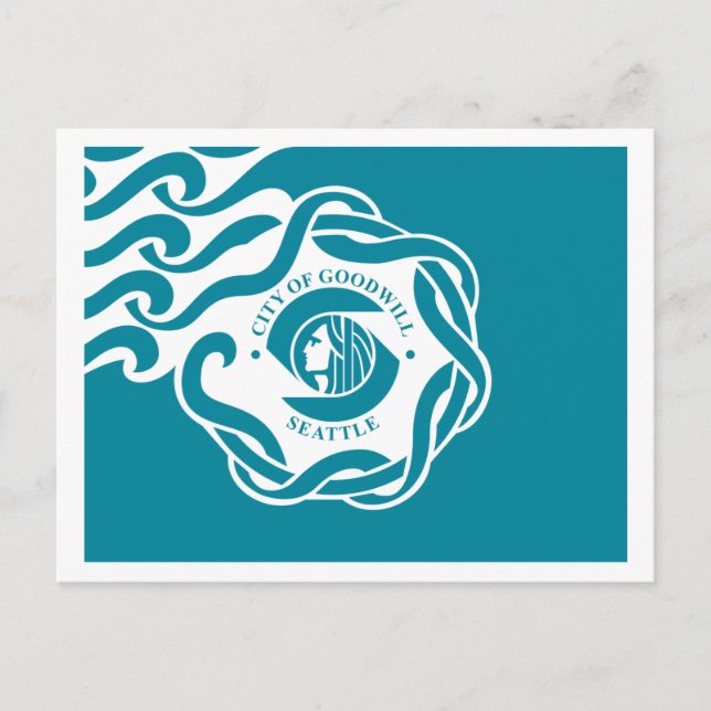 Seattle Flag Postkarte (Vorderseite)