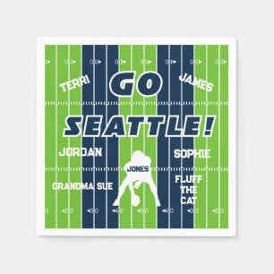 Seattle Football Family Paper Napkin Serviette