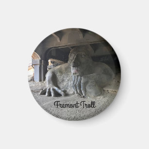 Seattle Fremont Troll #1 Round Magnet