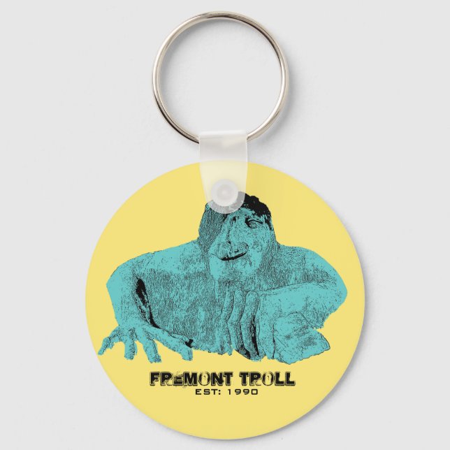 Seattle Fremont Troll Keychain Schlüsselanhänger (Vorderseite)