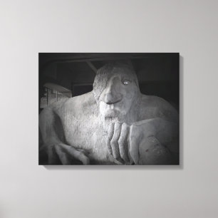 Seattle Fremont Troll Leinwand (verschiedene Größe