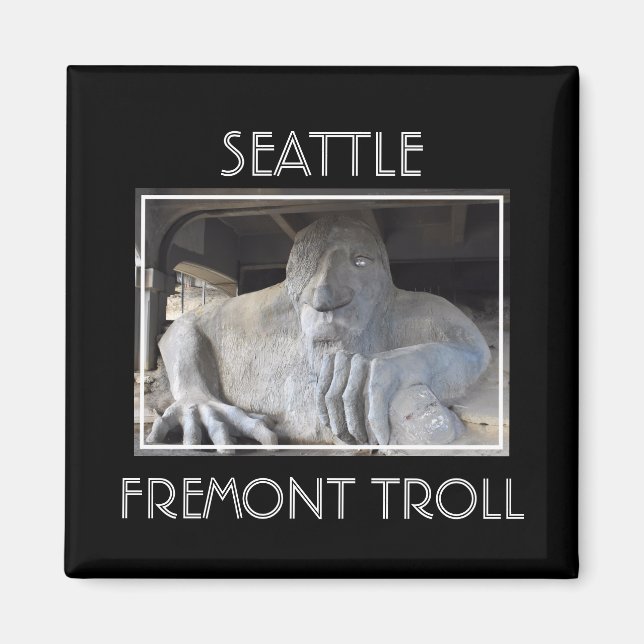 Seattle Fremont Troll Magnet (Vorne)