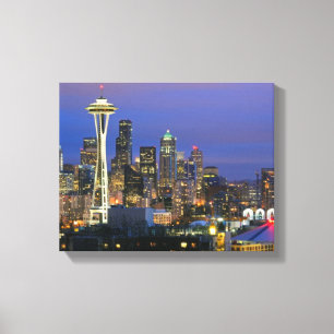 Seattle gesehen von Kerry-Park in der Königin Ann Leinwanddruck