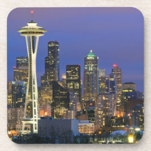 Seattle gesehen von Kerry-Park in der Königin Ann Untersetzer