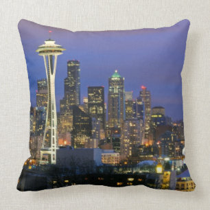 Seattle gesehen von Kerry-Park in der Königin Anne Kissen