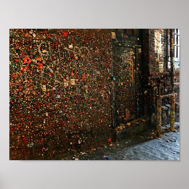 Seattle Gum Wall #1 Poster (Vorne)