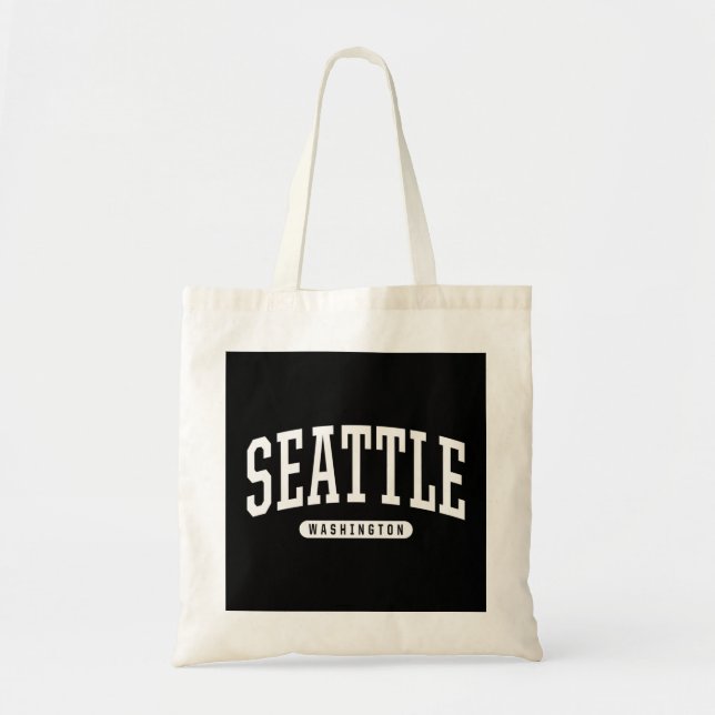 Seattle Hoodie Sweatshirt Uni Style Tragetasche (Vorne)